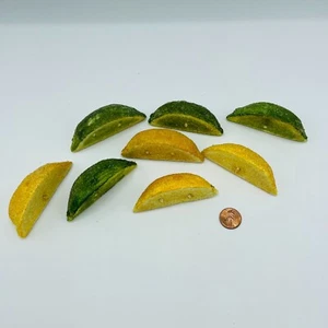 Vintage künstliche gezuckerte Zitronenscheiben und Limettenscheiben Display Früchte - Bild 1 von 5