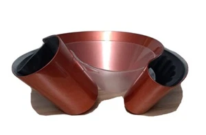 Cubo de hielo curvo en diseño de bronce brillante - Imagen 1 de 3