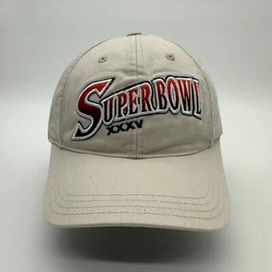 Vintage Super Bowl XXXV 2001 Puma Mütze Cap NFL Logo StrapBack verstellbar beige - Bild 1 von 9