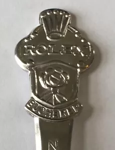 Rare Zurich Upside-Down Rolex Bucherer CB Vintage Souvenir Spoon Collectible - Picture 1 of 7