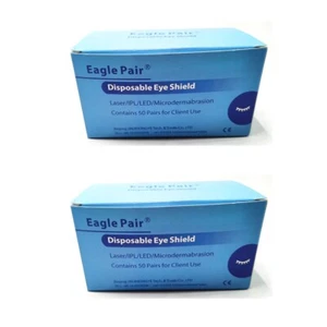 100 Pairs Disposable Eye Shield OD7+ for 190nm-11000nm Client Eyes Protection - Picture 1 of 5