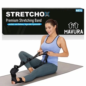 MAVURA Cinturón elástico STRETCHOX yoga fitness pierna pie estiramiento cinturón elástico cinturón