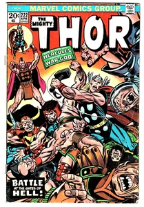 The Mighty Thor #222 VG+ Gane/Romita Cover Bronze Age 1974 Marvel HD Scan U-12 - Picture 1 of 2