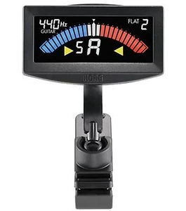 Korg AW-4G Bk Pitchcrow Clip-on Tuner Stimm Gerät 12 Noten Gitarre Bass Schwarz - Bild 1 von 1