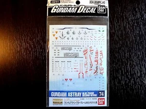 Wertvoller Bandai Master Grade Gundam Astray blauer Rahmen zweite Revision Aufkleber Nr 74  - Bild 1 von 4