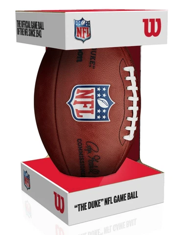 NFL Official Authentic Leather Game Football (Boxed) by Wilson Cover