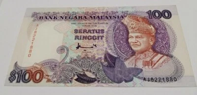 Malaysia 7th Series rm100 A. Don AJ8221880 GEF - Image 1 of 2