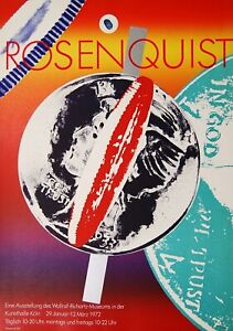 James Rosenquist Spinning Faces in Space Limited Rare Poster 1972
