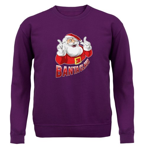 UNDERCOVER Babbo Natale Felpa con cappuccio maglione per bambini Banter Xmas Divertente Babbo Natale segreto