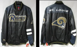St. Louis Rams Men's Size M L XL or 2XL Leather Jacket STL 1 - Picture 1 of 4