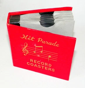 VINTAGE 1940'S "HIT PARADE" 78 RPM RECORD COASTERS - Bild 1 von 5