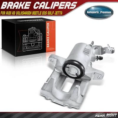 Rear Passenger Disc Brake Caliper for Audi A3 10-13 Volkswagen Beetle Jetta Golf - Image 1 of 4