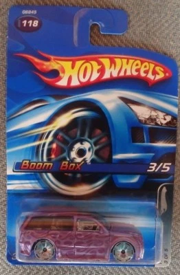  Hot Wheels BOOM BOX púrpura más rápido que nunca #118 Foto 1 de 3