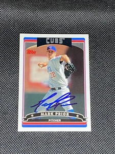 Mark Prior Chicago Cubs Signed Auto 2006 Topps Card #335 ~ COA - Picture 1 of 3