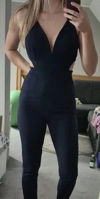 Neu! Eleganter WalG Jumpsuit – Navy, UK 10 / EU 38, mit Etikett, figurbetont - Bild 1 von 4