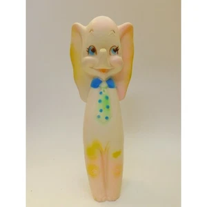 De colección Sanitoy ALTO Goma Elefante Chirrido Juguete Bebé Guardería Niño Azul con Corbata - Imagen 1 de 11