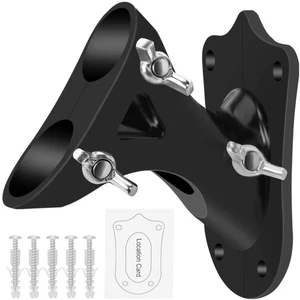 Flag Pole Holder Outside House Flag Pole Bracket Heavy Duty Metal Flag Mount - Picture 1 of 6