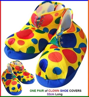 Indoor Jumbo CLOWN SHOES Slippers Dots Cosplay Carnival Circus Costume Party - image 1 of 3