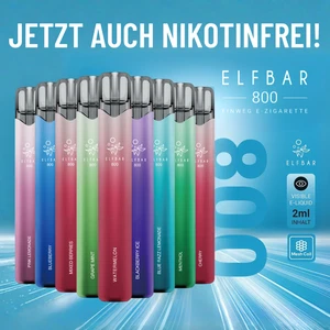 ELFBAR 800 E-Zigarette E-Shisha 800 Züge I Einweg Vape mit 0mg Nikotin E-Liquid - Bild 1 von 22