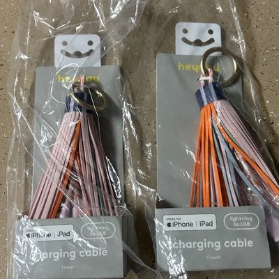 ☀️ Charger Cable Tassel Keychain for Apple iPhone Fast Charging Cable USB New - Image 1 of 4