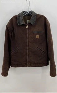 Carhartt Men's Brown Zip Up Jacket - Size Large - Picture 1 of 9