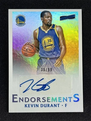 2016-17 Panini Aficionado Kevin Durant #14 Endorsements Autographs Auto /99 - Image 1 of 2