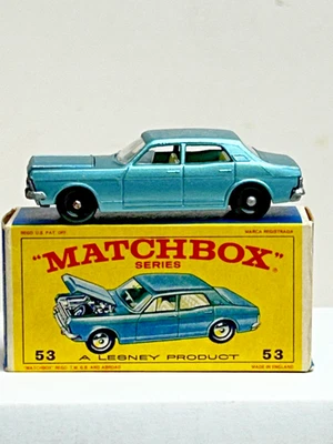 Matchbox No. 53 Ford Zodiac MK IV with New Model Original Box, Nice - Image 1 of 4