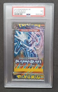 PSA 7 Black White Pokemon Plasma Blast Booster Pack Rare Error Misalignment - Picture 1 of 2
