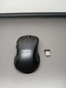 Logitech M510 Black Wireless Mouse & Unifying Receiver, Tested Working - Picture 1 of 7