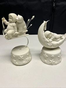 2 Dept 56 Snowbabies Music Boxes-“I’m So Sleepy” & “Sliding Through Milky Way” - Picture 1 of 7