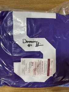 Jersey LSU Guice #5 firmado XL - Imagen 1 de 8