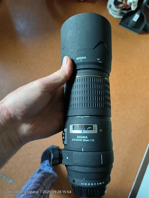 PENTAX FIT Sigma EX IF 180mm F/3.5 AF MACRO Lens + CAPS + HOOD  180 mm f3.5 - Image 1 of 4