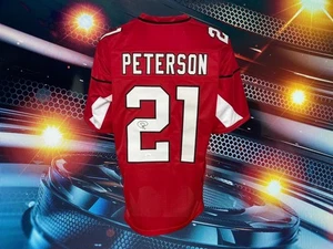 PATRICK PETERSON AUTOGRAPHED CUSTOM ARIZONA CARDINALS RED JERSEY COA JSA - Picture 1 of 2