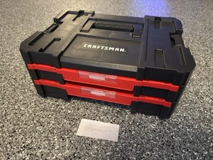 CRAFTSMAN VERSASTACK System 17-In 2-Drawer Black Heavy Duty Plastic Tool Box - Picture 1 of 4