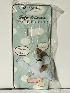 Bearington Baby Collection Waggles Cachorro Perro Chupete Clip Soporte Sonajero Azul - Imagen 1 de 10
