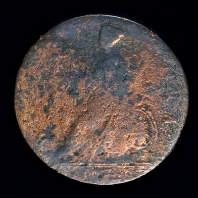 GB GEORGE III COPPER HALFPENNY - 177? ++ NICE GRADE - COLONIAL ++[183-11] - Image 1 of 2