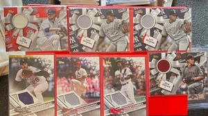 2017, 2019 Topps Holiday Relics 7 card LOT - Jersey Lester, Arenado, Greinke - Picture 1 of 1