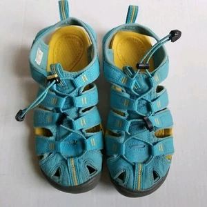 Keen Clearwater CNX Womens Blue Yello Sport Sandal Shoe 7 - Picture 1 of 9