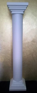 POLYSTYRENE COLUMN CM 30 x 30 x 200 SMOOTH WITH CAPITALS  - Picture 1 of 1