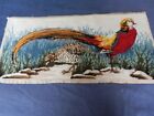 Completed Tapestry -Chinese Golden Pheasant'  24.5" x 12 " Beautiful