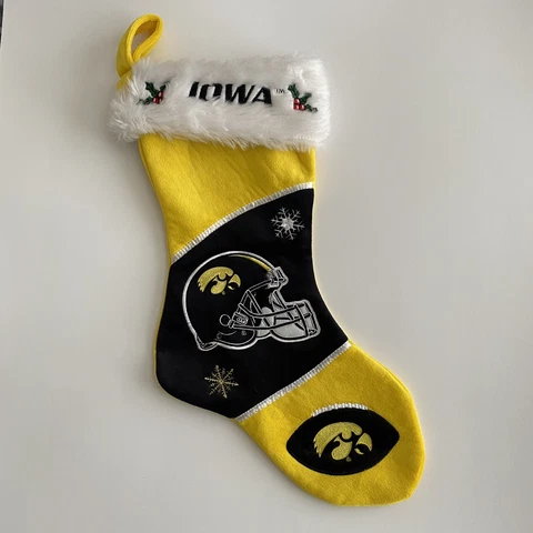 Iowa Hawkeyes NCAA Football Christmas Stocking Holiday Forever Collectibles Cover