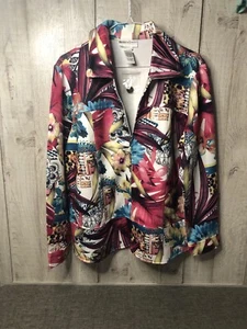 Drapers & Damons Womens Jacket Size Large Multicolor Zippered - Picture 1 of 5