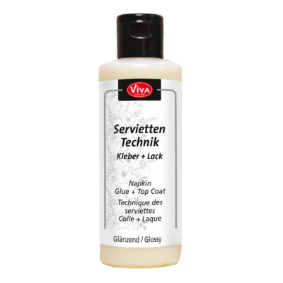 84,15€/1L. Viva Decor Servietten Technik Kleber & Lack 82ml, Glänzend oder Matt