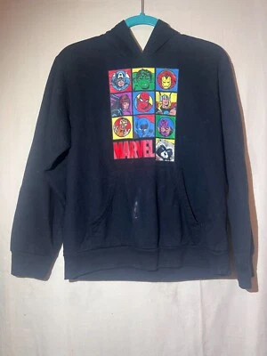 Sudadera con Capucha Marvel Hero’s Youth Talla L Negro Rojo Gráfico Pullover A8 Foto 1 de 4