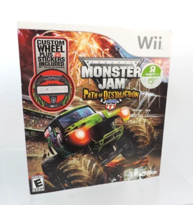 Monster Jam Path of Destruction Bundle (Nintendo Wii, 2010) / Open Box - Image 1 of 3