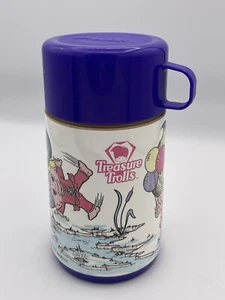 Termo para lonchera Aladdin Treasure Trolls 1992 de colección - Imagen 1 de 4