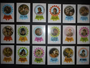 1967 MONKEES BADGES STICKERS (PICK A SINGLE) DONRUSS *BEAUTIFUL HIGH GRADE* - Picture 1 of 3