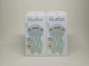 2PACK Schick Intuition Sensitive Care Moisturizing Razor Blades 3-Count 4-Blades - Picture 1 of 4