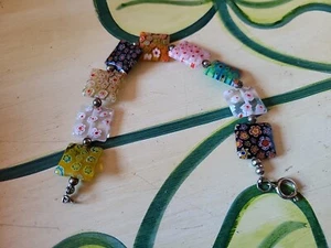 Lovely Millefiori 7.5 Inch Bracelet - Picture 1 of 5
