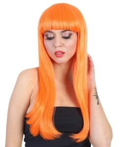 Adult Women's Long Length Party Girl Blonde Wig with Bangs | Multi Color PTB-001 - Picture 1 of 57